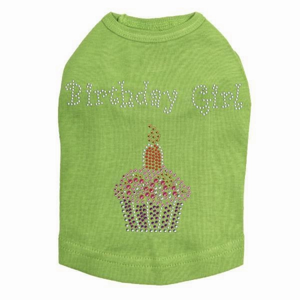 Pink Cupcake Rhinestone Dog Tank