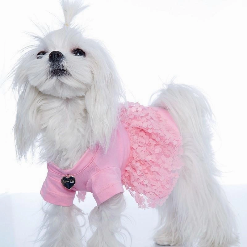 Pinky Dog Dress Medium