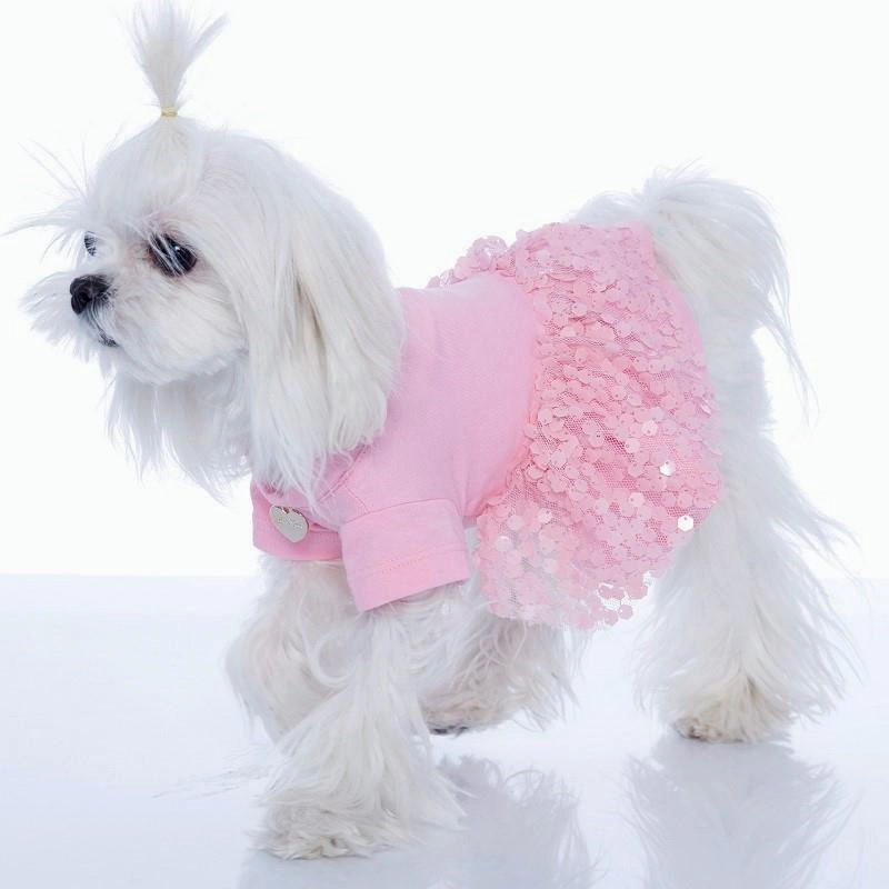 Pinky Dog Dress Medium