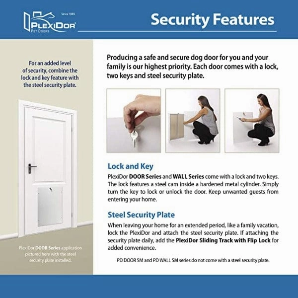 PlexiDor Door Mount Performance Pet Doors