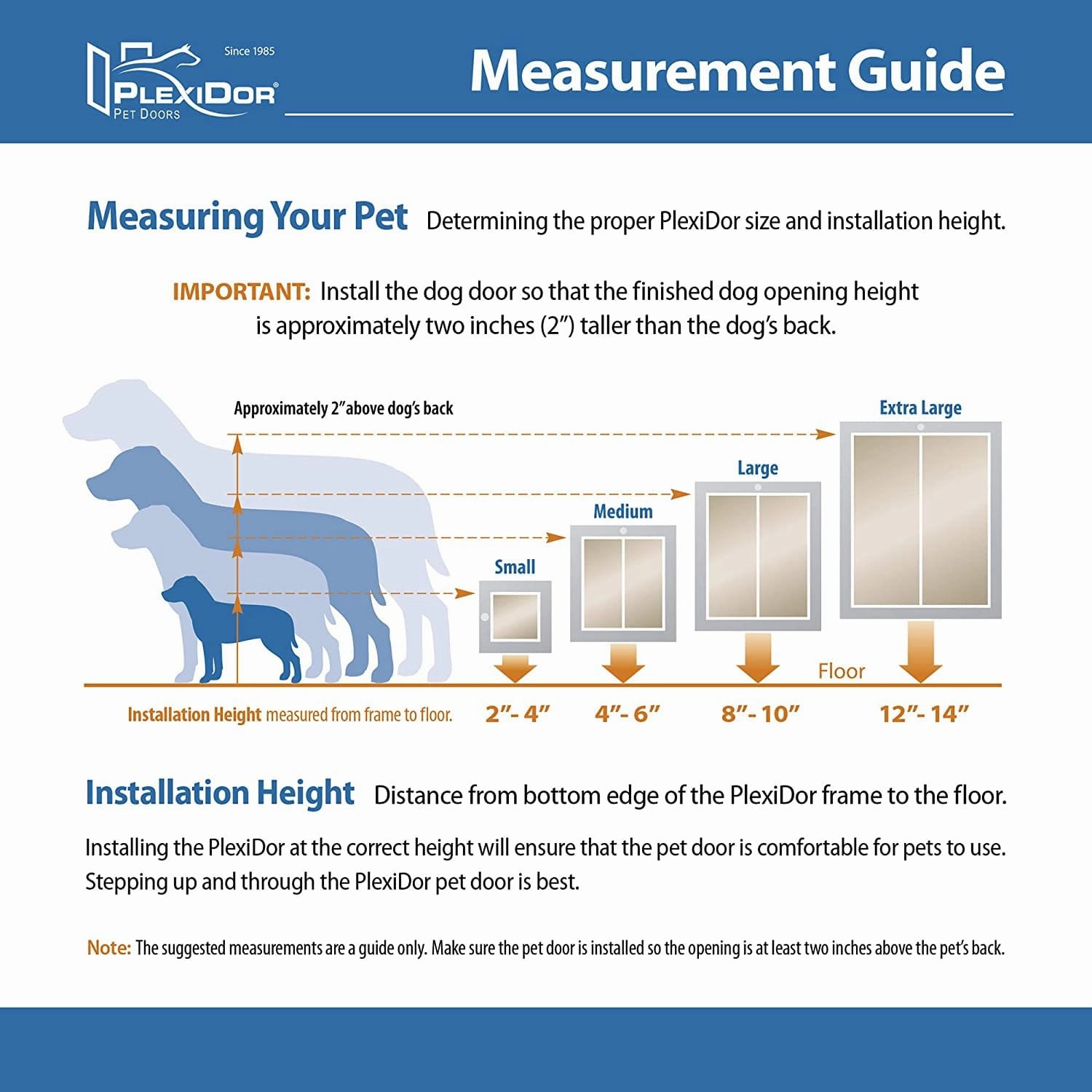PlexiDor Door Mount Performance Pet Doors