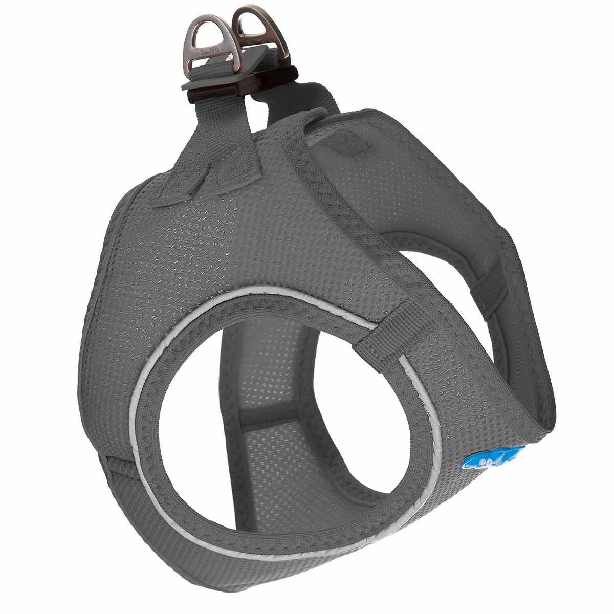 Plush Step In Air Mesh Dog Harness Shark Grey