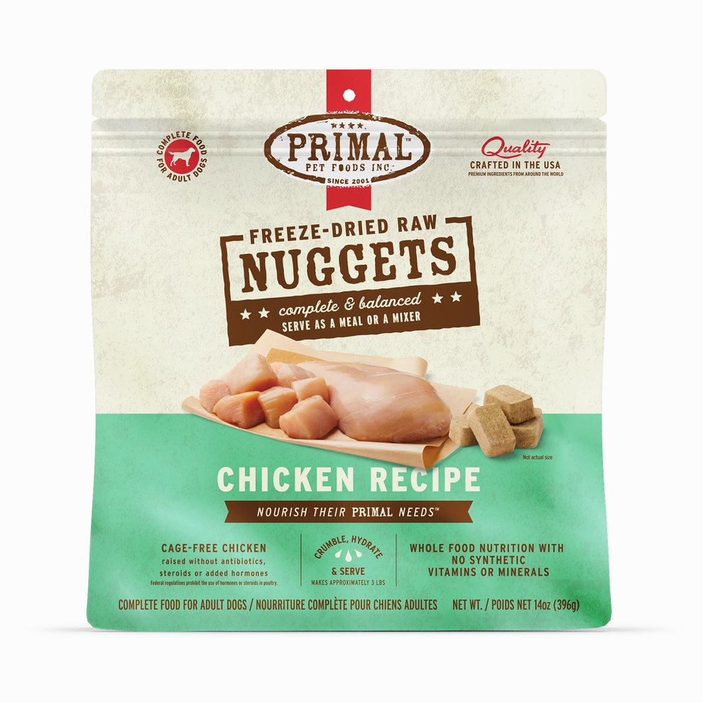 Primal Freeze Dried Nuggets Grain Free Chicken Formula Dog Food