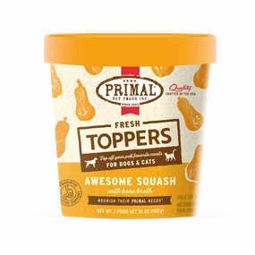 Primal Fresh Toppers Awesome Squash Recipe For Dogs & Cats