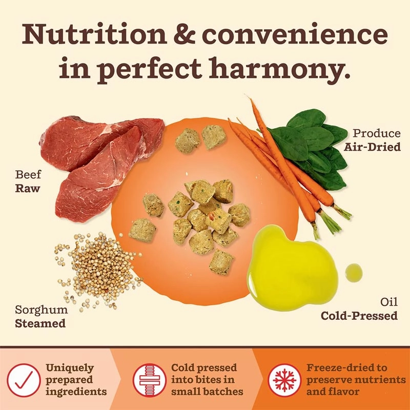PRIMAL Kibble in the Raw Beef Recipe Dog Food