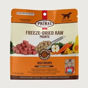 PRIMAL Pronto Freeze-Dried Raw Scoopable Beef Recipe for Dogs