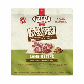 Primal Pronto Lamb Recipe Freeze-Dried Raw Dog Food