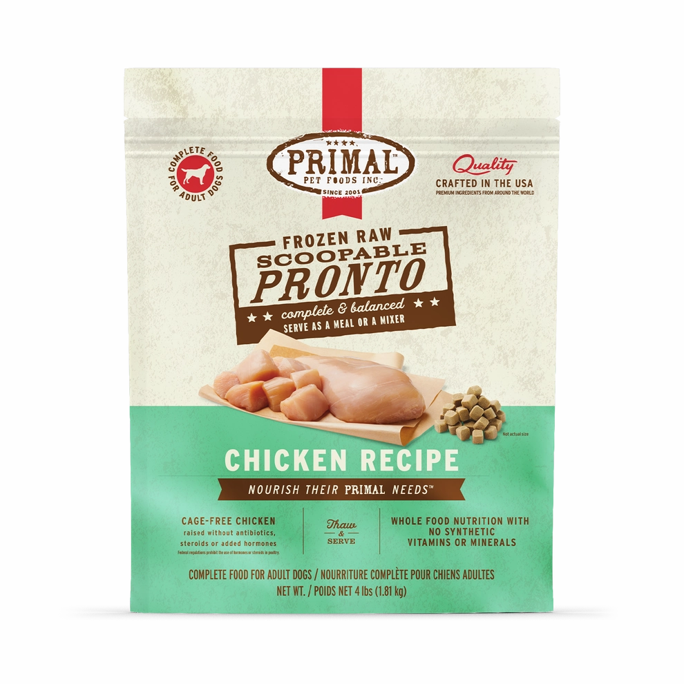 Primal Pronto Raw Frozen Chicken Dog Food