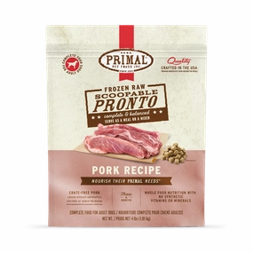 Primal Pronto Raw Frozen Pork Dog Food