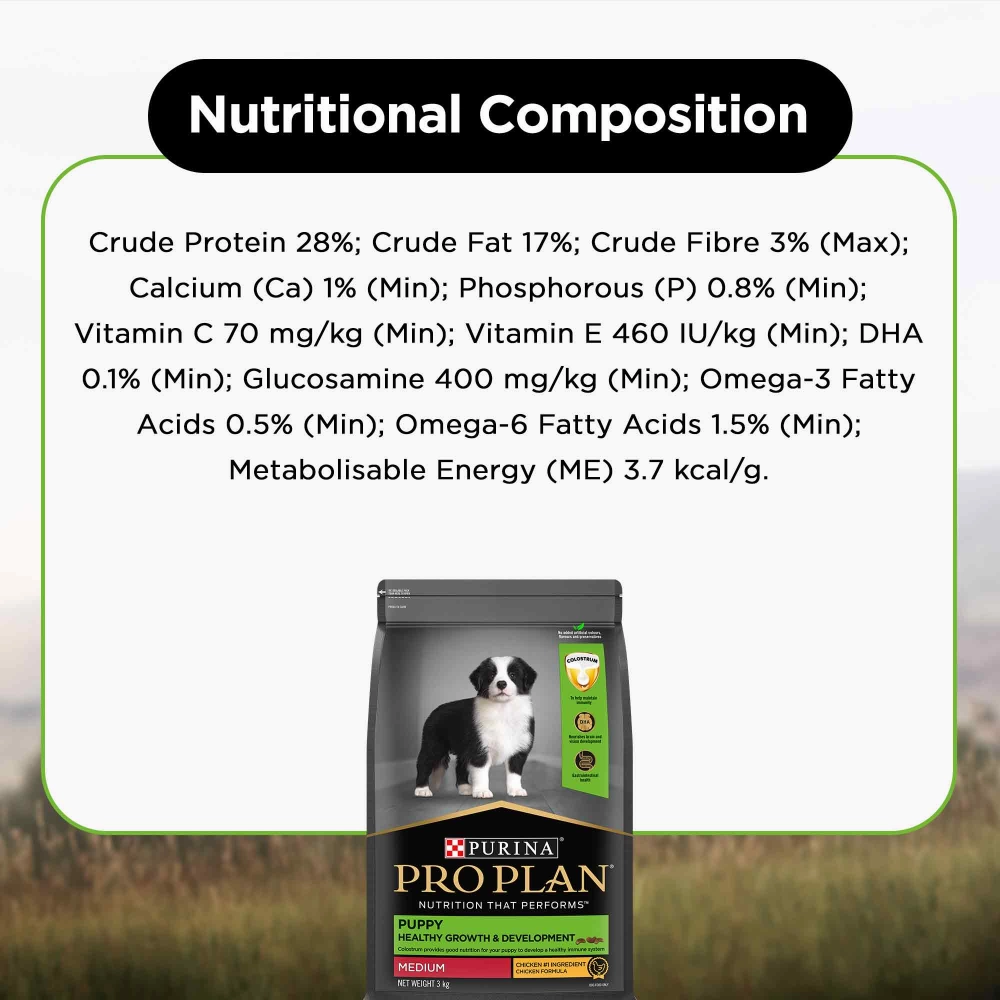 Pro Plan Chicken Medium Breed Puppy Dog Dry Food (New Improved Formula)