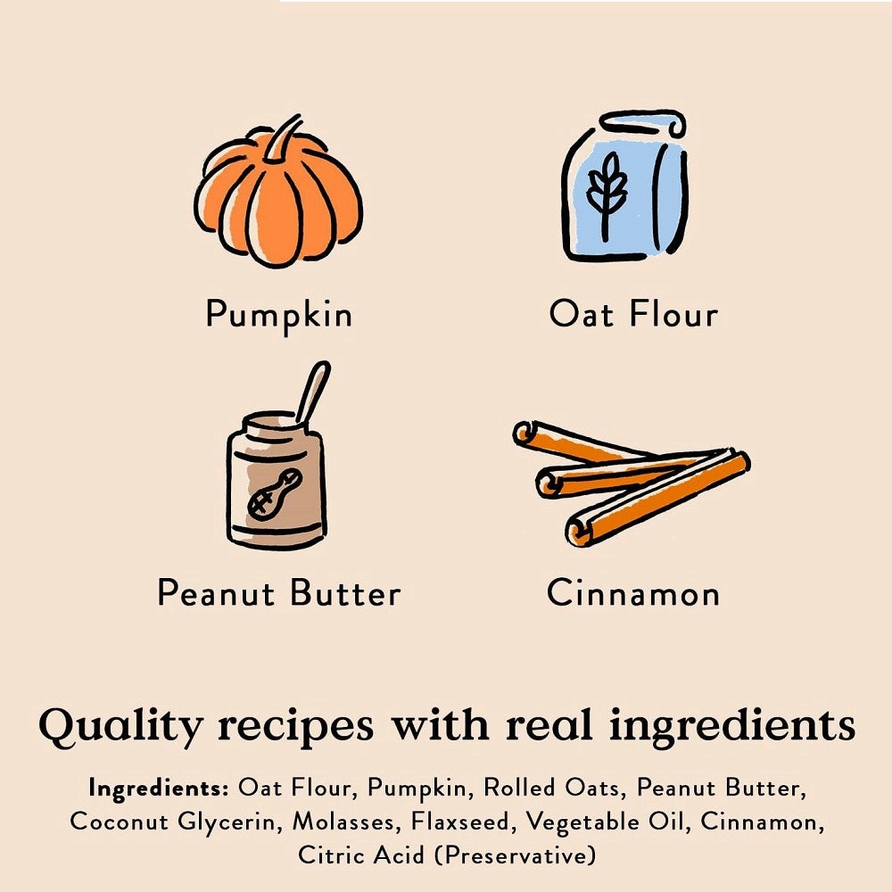 Pumpkin's Spice Pumpkin, PB & CinnamonSoft & Chewy Dog Treats