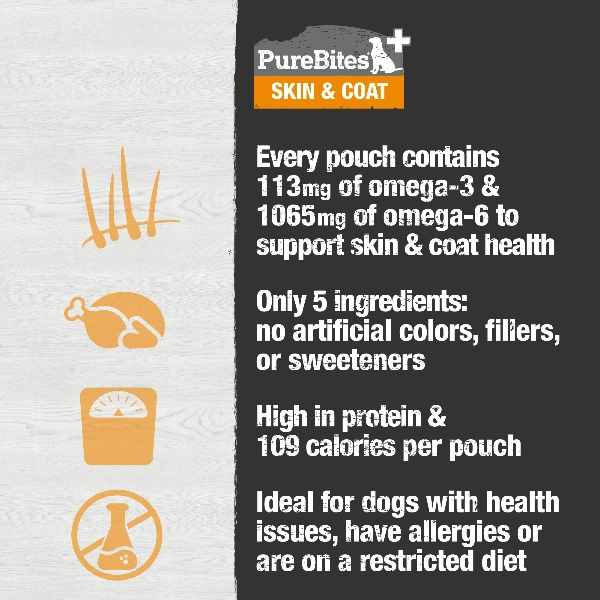 PureBites  Squeezables For Dogs; Skin & Coat