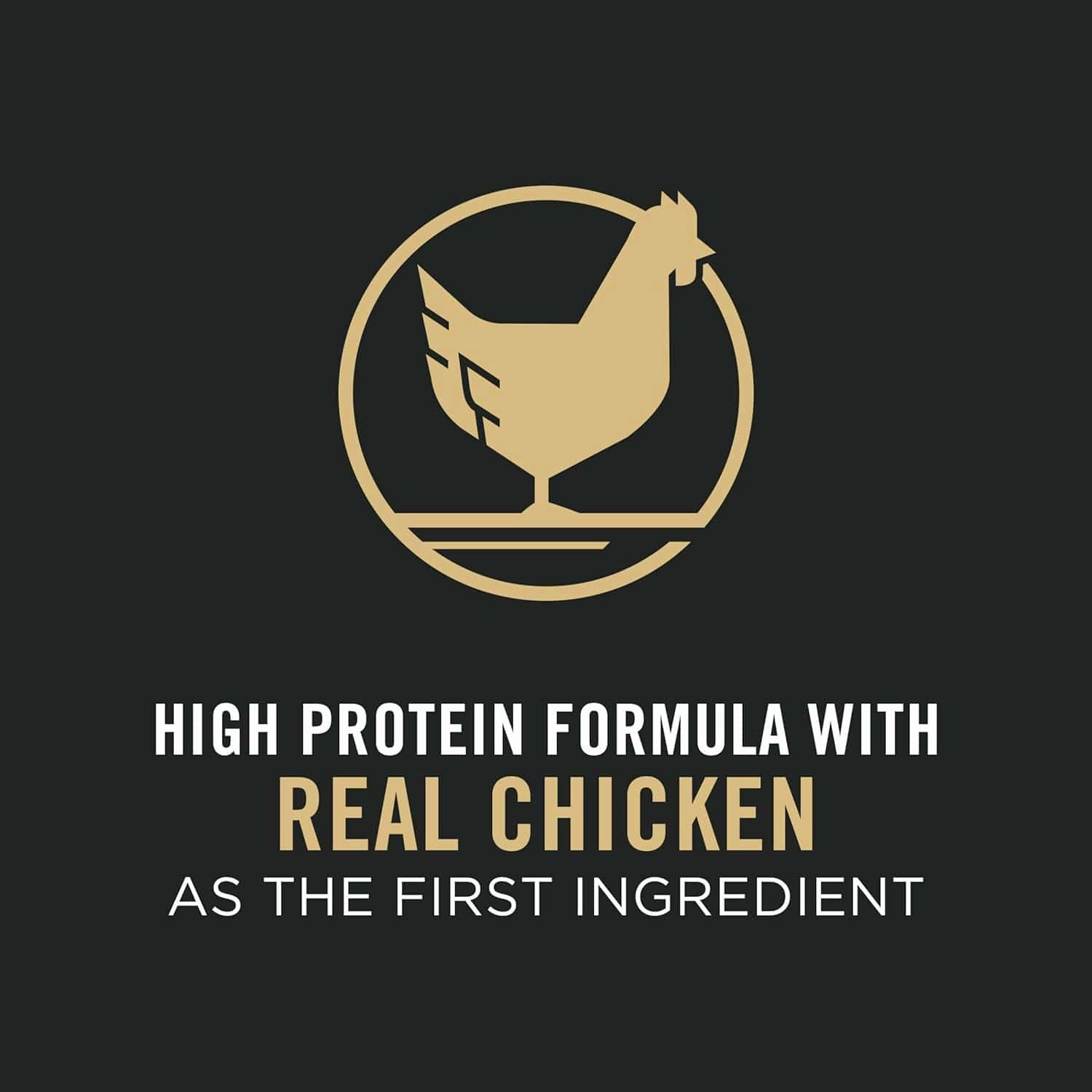 Purina Pro Plan Adult Small Breed Chicken & Rice Formula Dry Dog Food, 18lb