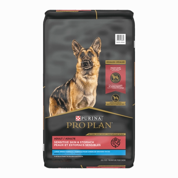 Purina Pro Plan Large Breed Adult Sensitive Skin & Stomach Salmon & Rice Dry Dog Food, 34lb