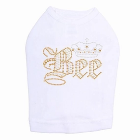 Queen Bee Rhinestone Dog Tank