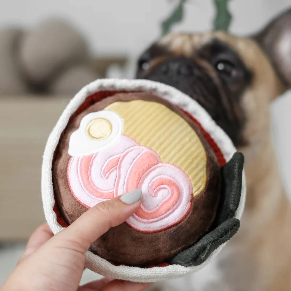 Ramen Snuffle   Squeaky Dog Toy