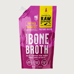 RAW DYNAMIC Frozen Pasture Raised Venison Bone Broth for Dogs