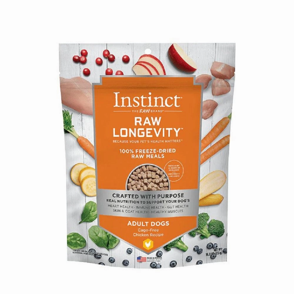 Raw Longevity Freeze Dried Raw Meals - Chicken Dog Food