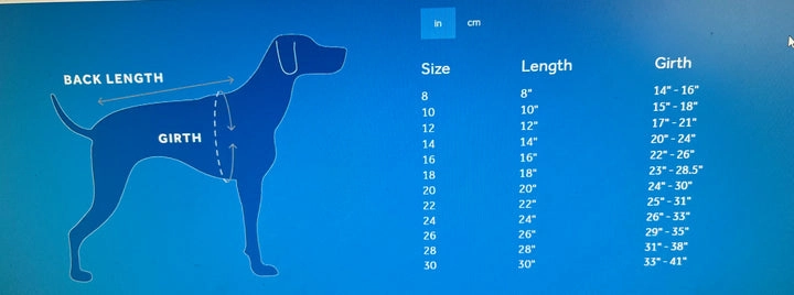 RC Pets Cascade Coat for Dogs in Sapphire