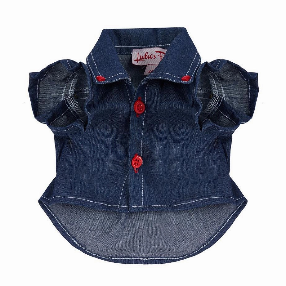 Red Hearts Girls Thin Dog Shirt