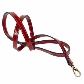 Regency Collection Dog Leash Ruby Red Patent