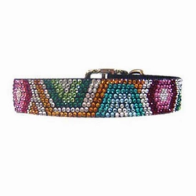 Retro Glam Crystal Dog Collar