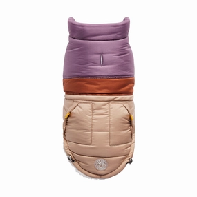 Retro Puffer Dog Jacket Sand