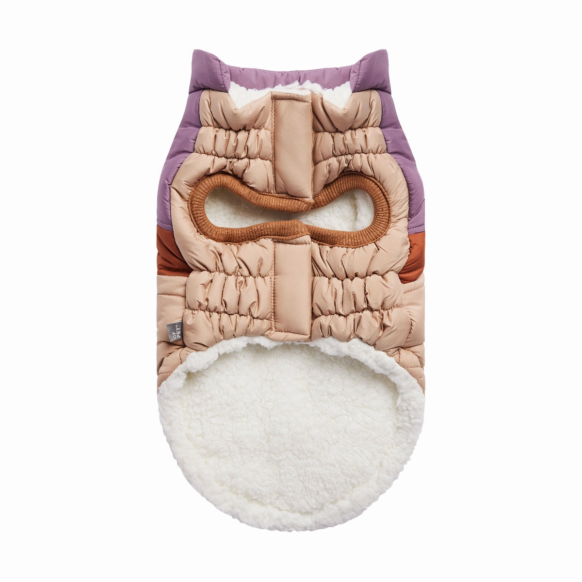 Retro Puffer Dog Jacket Sand