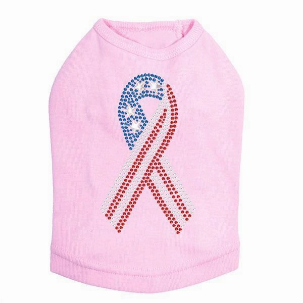 Ribbon Rhinestone Dog Tank
