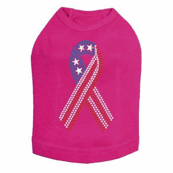 Ribbon Rhinestone Dog Tank