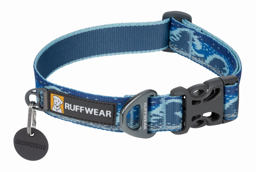 Ruffwear Crag Dog Collar in Midnight Wave
