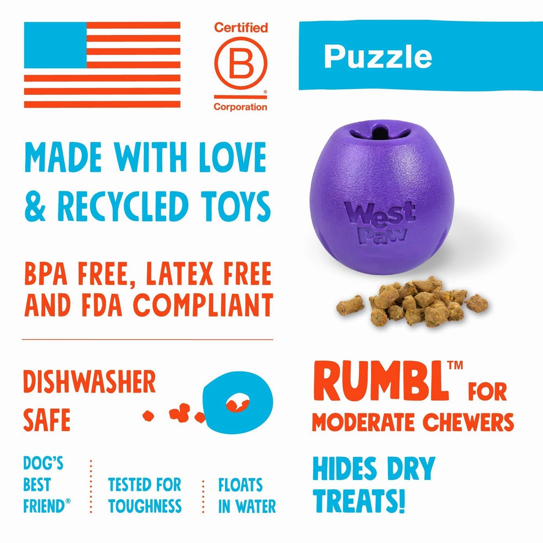 Rumbl Dog Treat Toy
