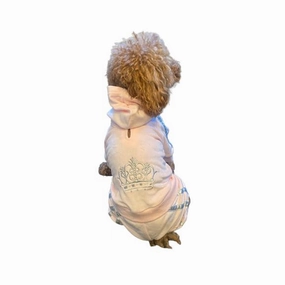 Run Run Run Dog Track Suit Light Pink