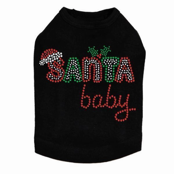 Santa Baby 2 Rhinestone Dog Tank