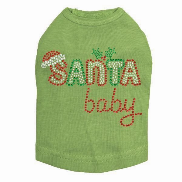 Santa Baby 2 Rhinestone Dog Tank