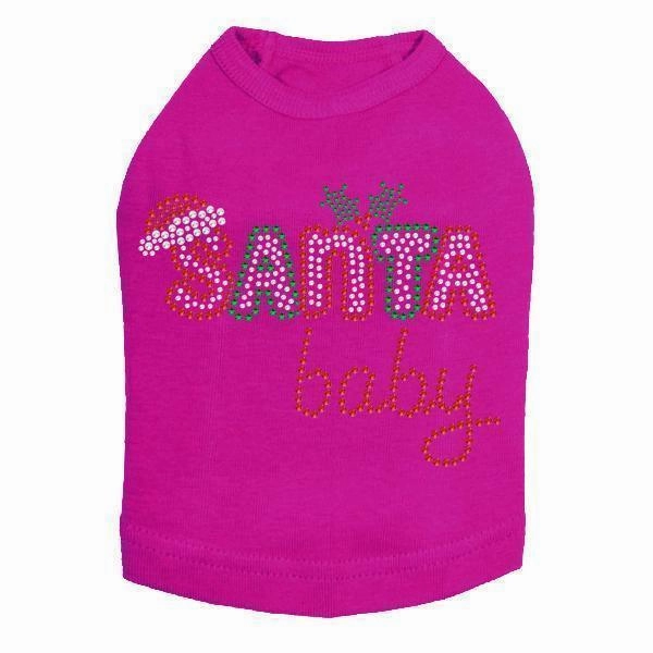 Santa Baby 2 Rhinestone Dog Tank