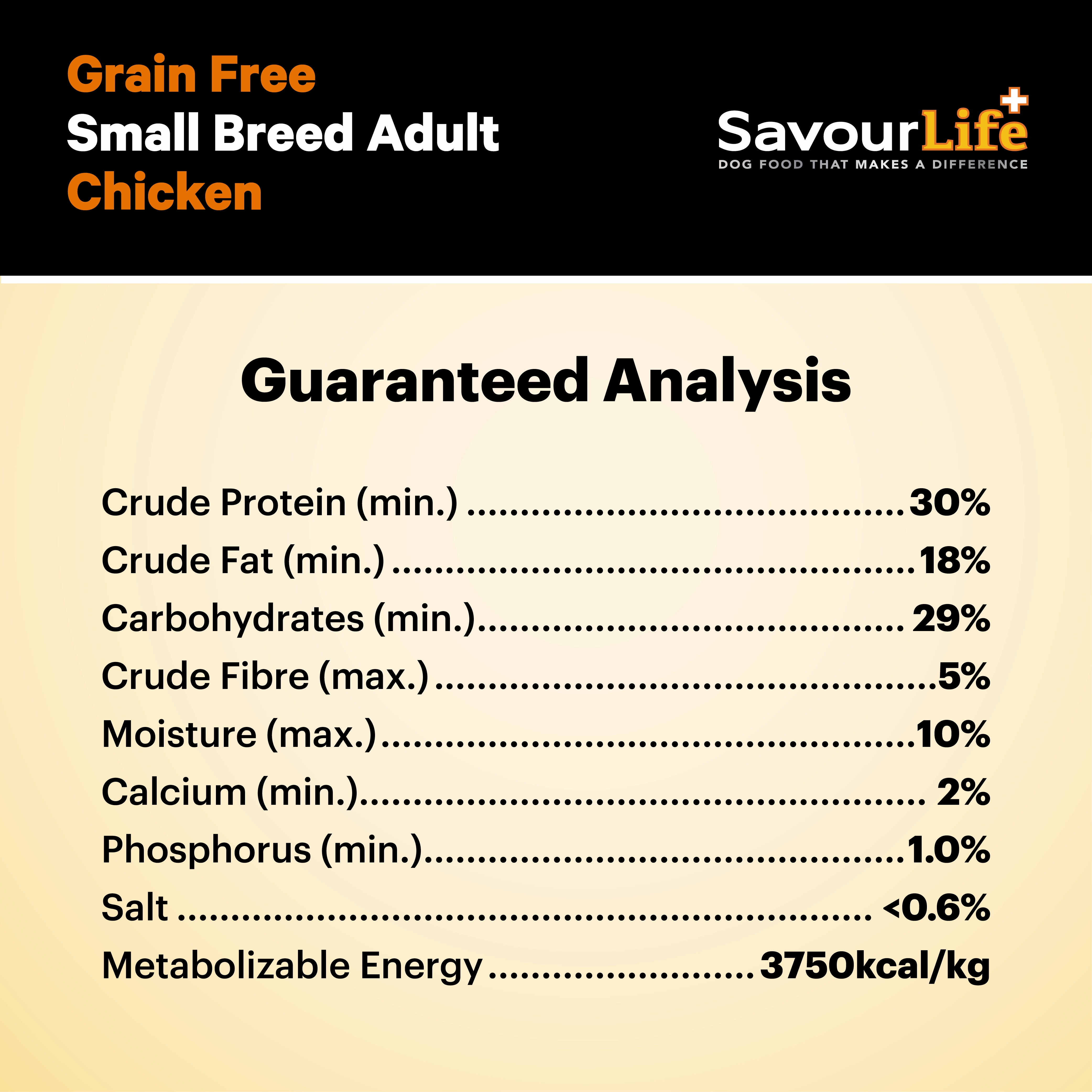 SavourLife - Grain Free Chicken Small Breed Dog Dry Food (2.5kg)