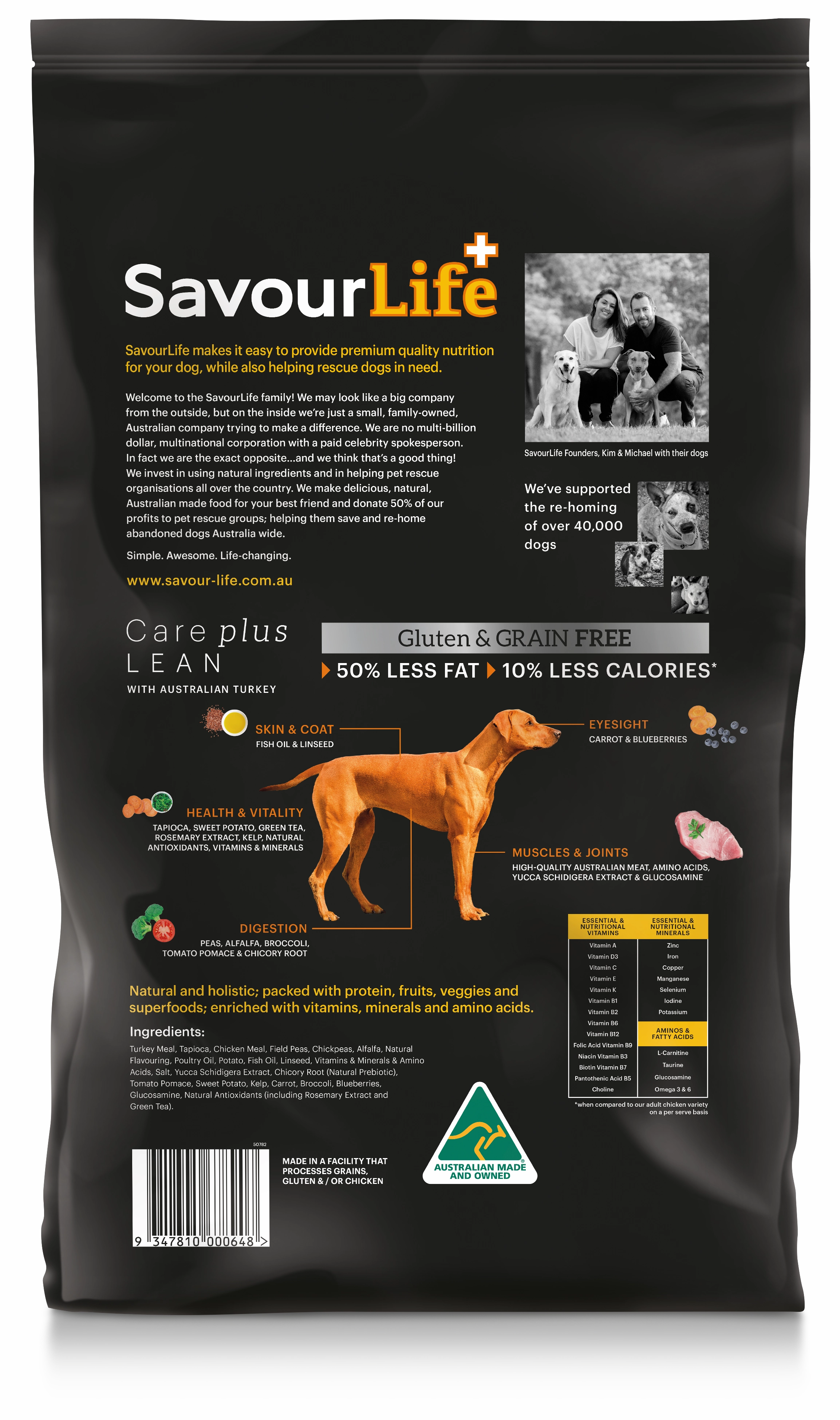 SavourLife - Grain Free Turkey CarePlus Lean Dog Dry Food (10kg)