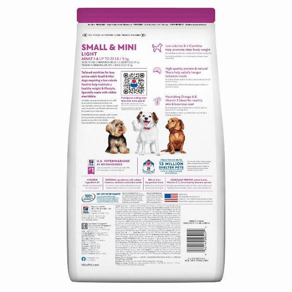 Science Diet Adult Light Small & Mini Chicken Meal & Barley Dry Dog Food, 4.5lb