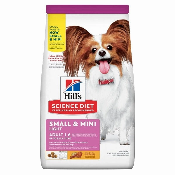 Science Diet Adult Light Small & Mini Chicken Meal & Barley Dry Dog Food, 4.5lb