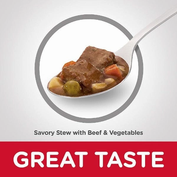 Science Diet Savory Stew with Beef & Vegetables Adult 7  Canned Dog Food, 12.8oz