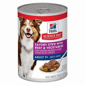 Science Diet Savory Stew with Beef & Vegetables Adult 7  Canned Dog Food, 12.8oz
