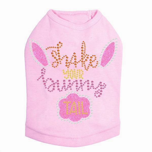 Shake Your Bunny Tail Rhinestone Dog Tank