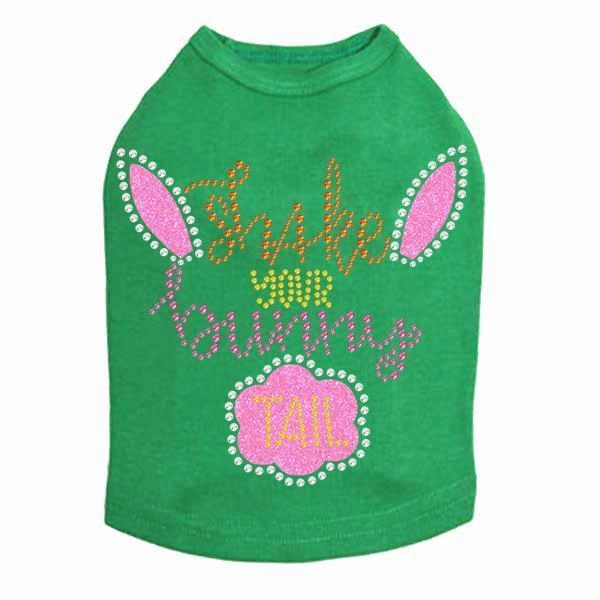 Shake Your Bunny Tail Rhinestone Dog Tank