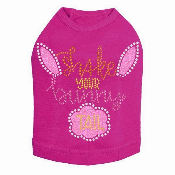 Shake Your Bunny Tail Rhinestone Dog Tank