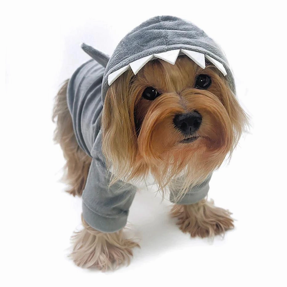 Shark Ultra Plush Dog Hoodie