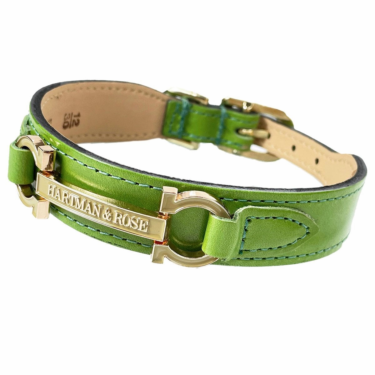 Signature Collection Dog Collar Lime Green/Gold