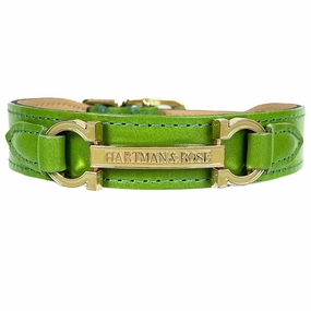 Signature Collection Dog Collar Lime Green/Gold