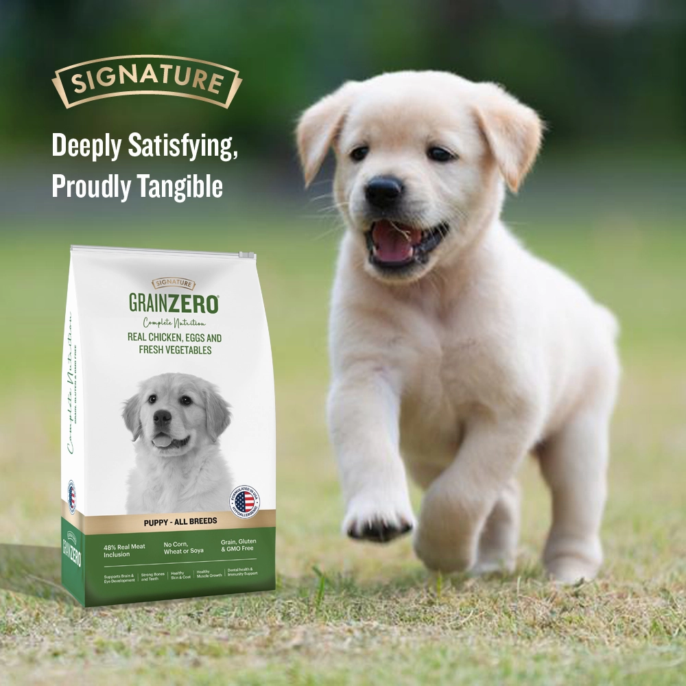 Signature Freedom Chicken and Rice Recipe and Grain Zero Real Chicken, Egg and Vegetables Puppy Dog Dry Food Combo