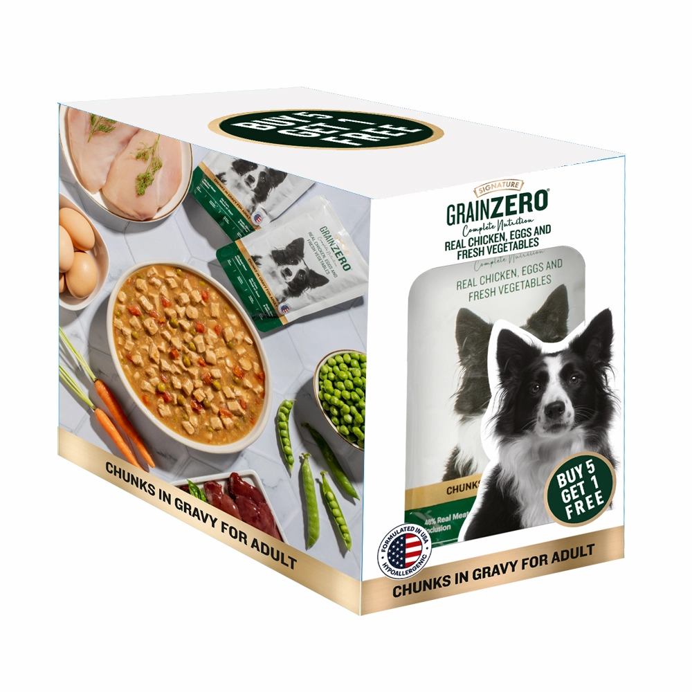 Signature Grain Zero Chicken Chunks Gravy Adult Dog Wet Food